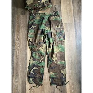 Vintage Military Woodland Camo Ripstop Cargo Pants Mens 32x31 Tactical Utility
